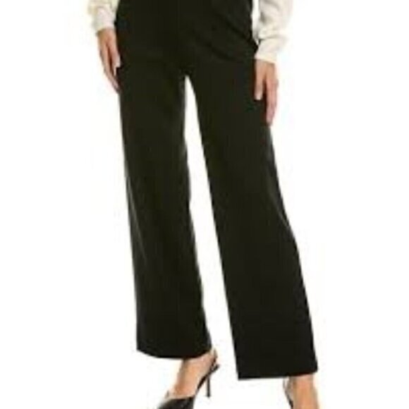 ST. JOHN Milano Wool-Blend Pant in Black Size 12